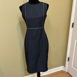 Calvin Klein, size 4, dress, dark blue denim